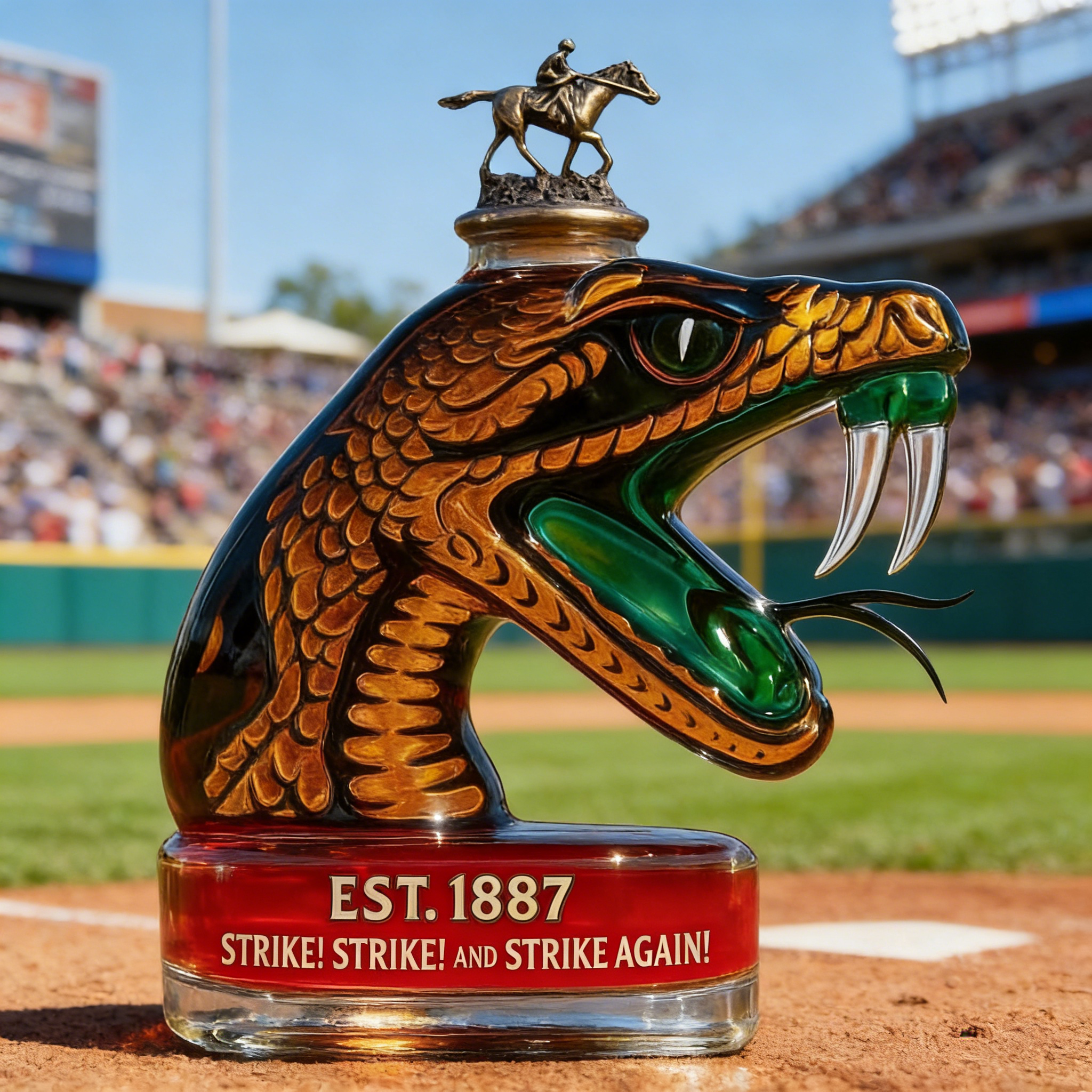 Auburn Tiger Fangs Whiskey Bottle