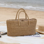 Woven Straw Tote Bag