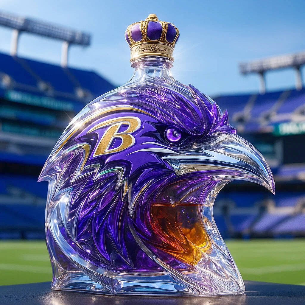 Baltimore Ravens Whisky Bottle