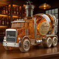 Cement Mixer Truck Whiskey Bottle