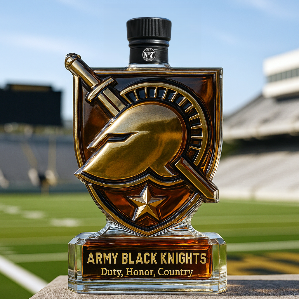 Army Black Knights Whiskey Bottle