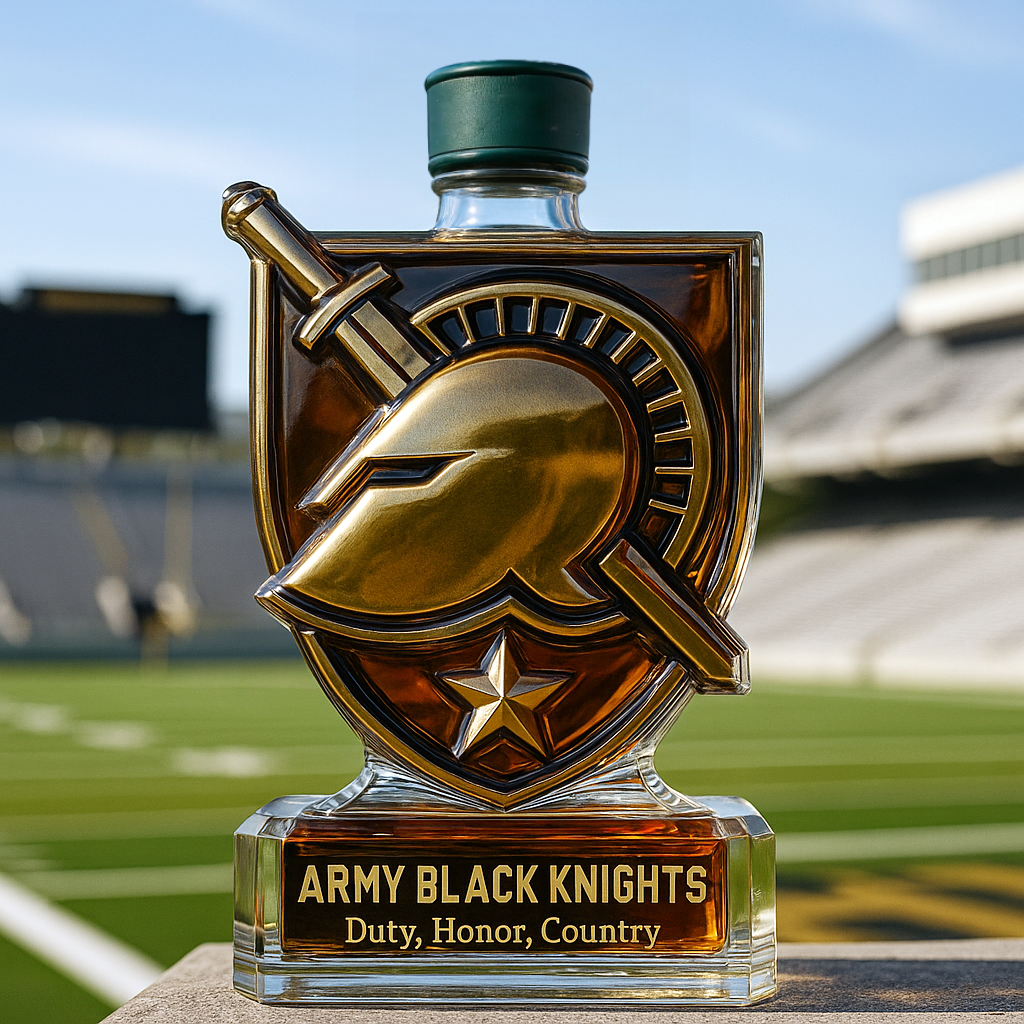 Army Black Knights Whiskey Bottle