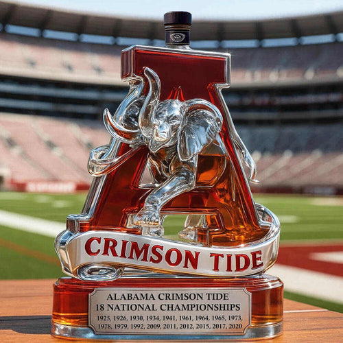 Alabama Crimson Tide Whiskey Bottle