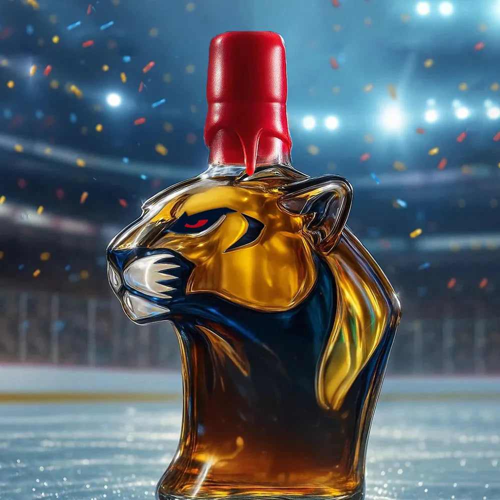 Celebrate the Florida Panthers winning the 2025 NHL Stanley Cup Championship Whisky Bottle🍺