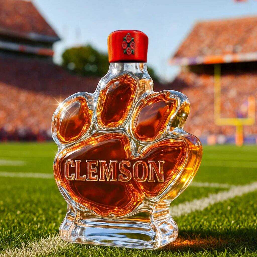 Clemson Tigers Claw Whiskey Bottle