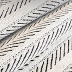 Herringbone Scalloped Edge Sofa Cover