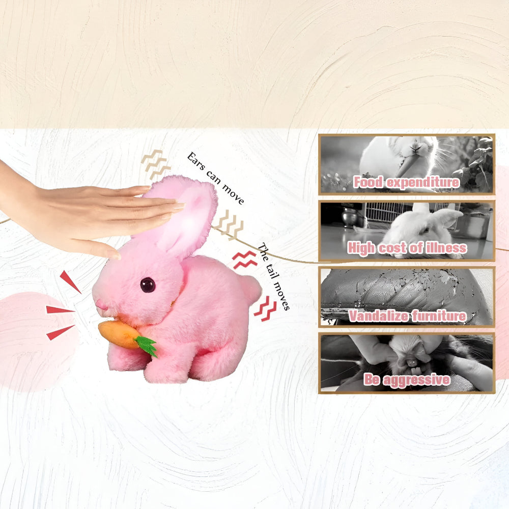 Bunny Toy Home Decor Lifelike Sitting Display Figurine