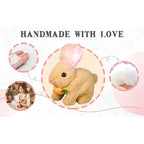 Bunny Toy Home Decor Lifelike Sitting Display Figurine