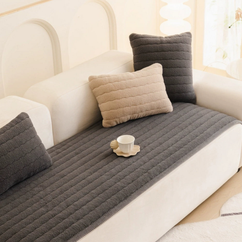 Soft Plush Microfiber Sofa Cover