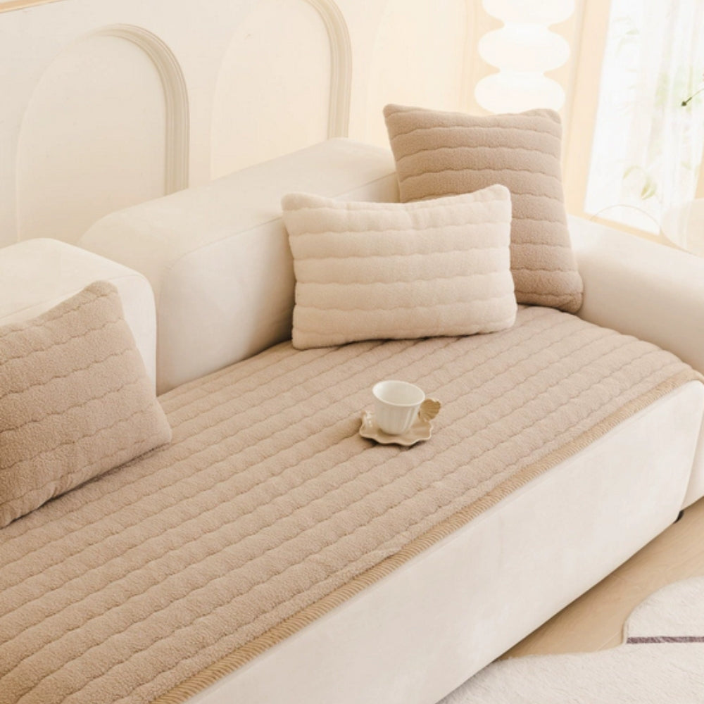 Soft Plush Microfiber Sofa Cover