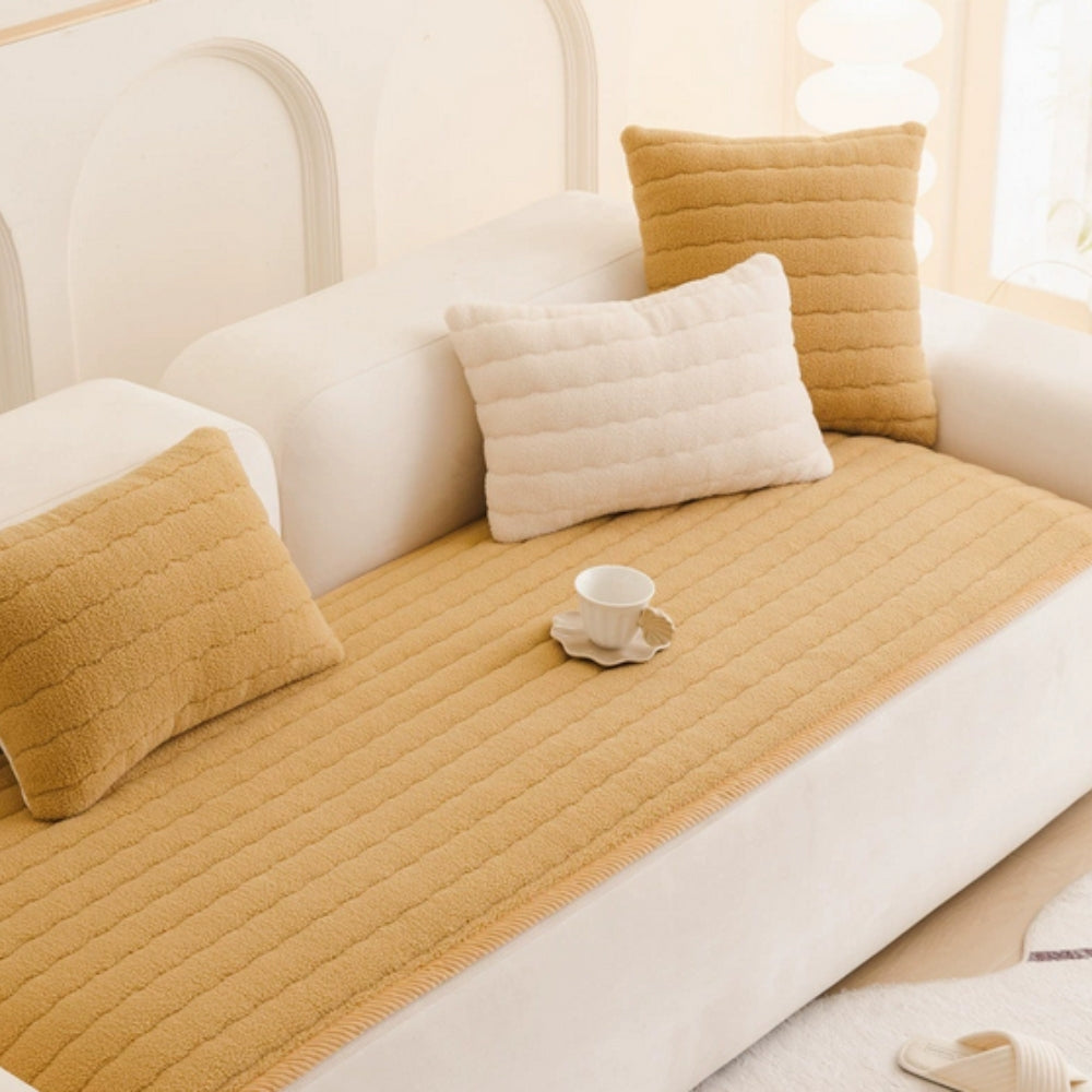 Soft Plush Microfiber Sofa Cover