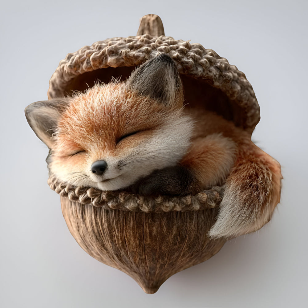 Christmas Ornaments Woodland Animal Acorn Tree Decor