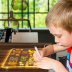 Drawing Writing Board LED Light Kids Creative Surface