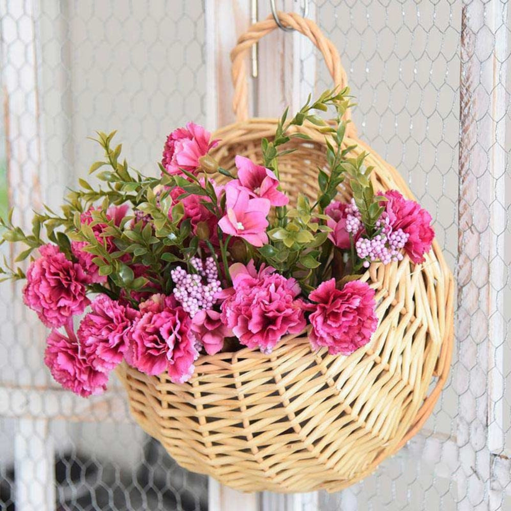 Woven Wicker Hanging Basket for Storage