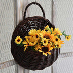Woven Wicker Hanging Basket for Storage