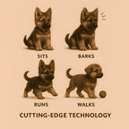 Dog Toy Interactive Puppy Robot Plush Walking Barking Pet