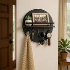 Round Wooden Key Holder | Stylish & Eco-Friendly Wall Organiser