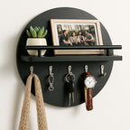 Round Wooden Key Holder | Stylish & Eco-Friendly Wall Organiser