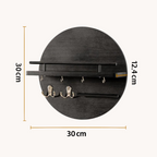 Round Wooden Key Holder | Stylish & Eco-Friendly Wall Organiser