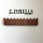 Coat Rack Wooden Wall Mounted Foldable Hook Storage Design