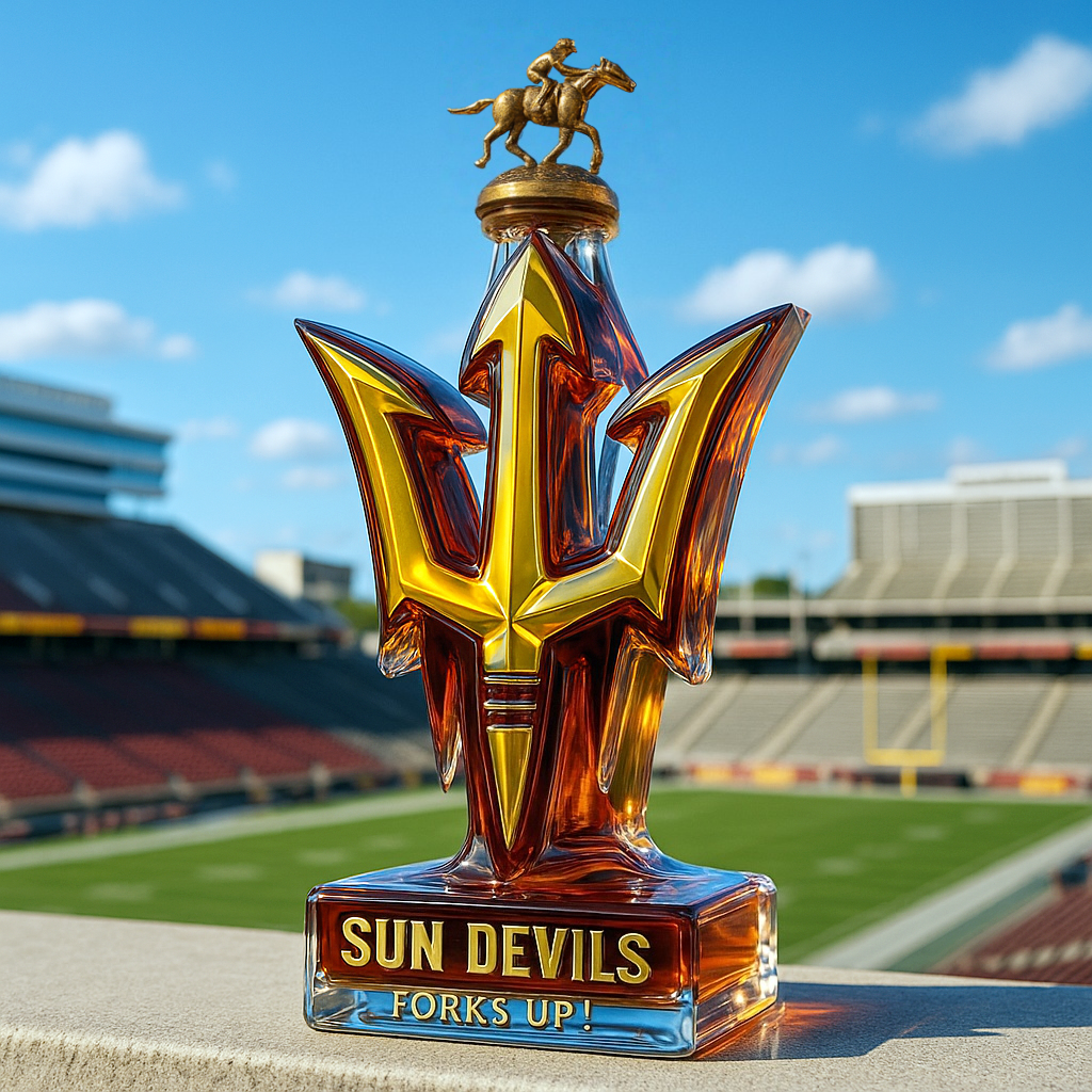 Arizona State Sun Devils Whiskey Bottle