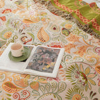 Boho Reversible Floral Cotton Blanket