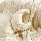 LunaSol | Velvety Soft Sun and Moon Plush Cushion for Nursery and Bedroom Decor