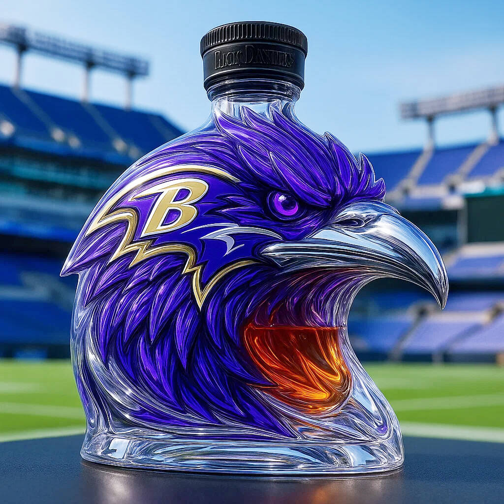 Baltimore Ravens Whisky Bottle