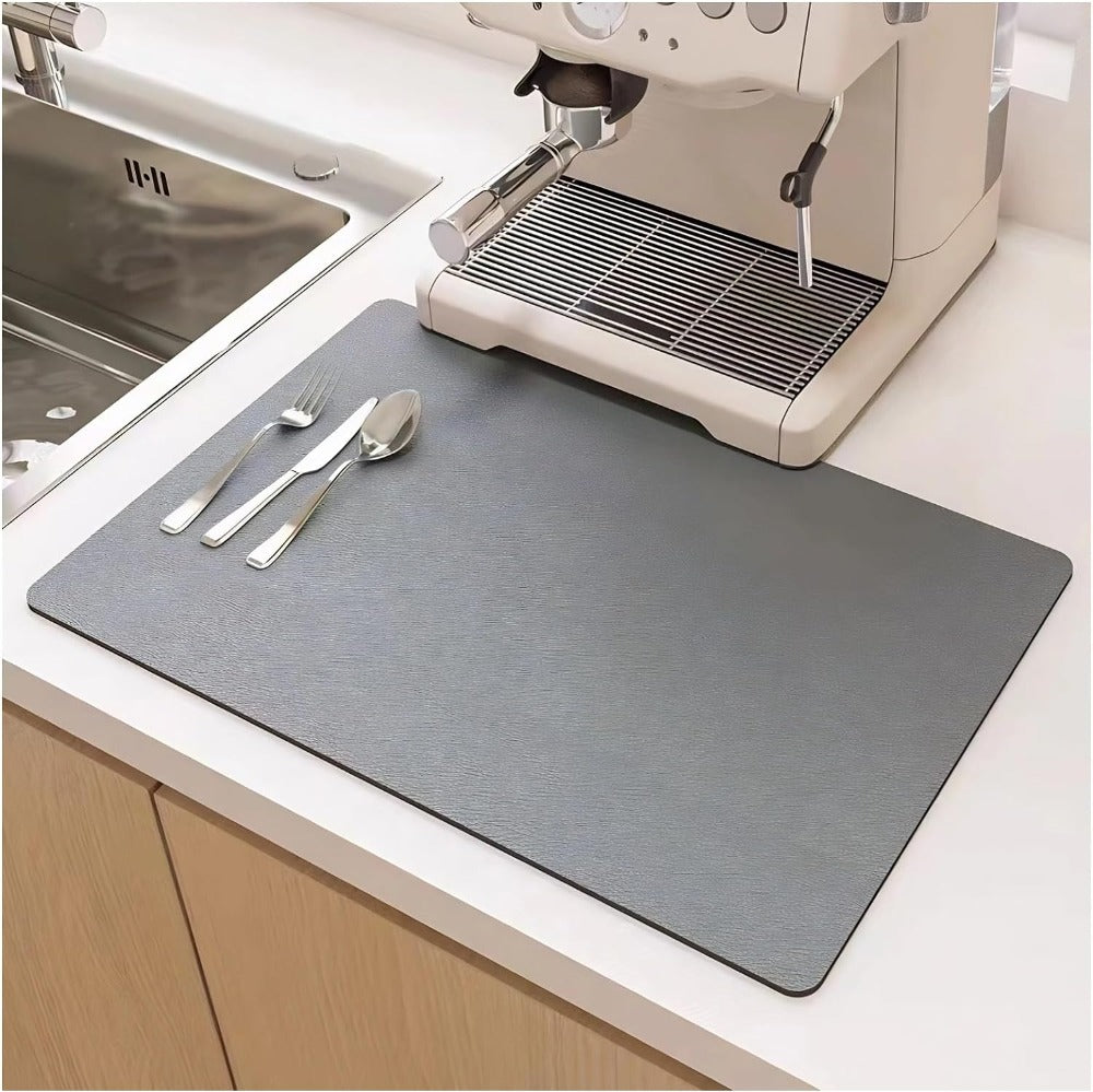 Absorbent Dish Drying Mat for Kitchen Use