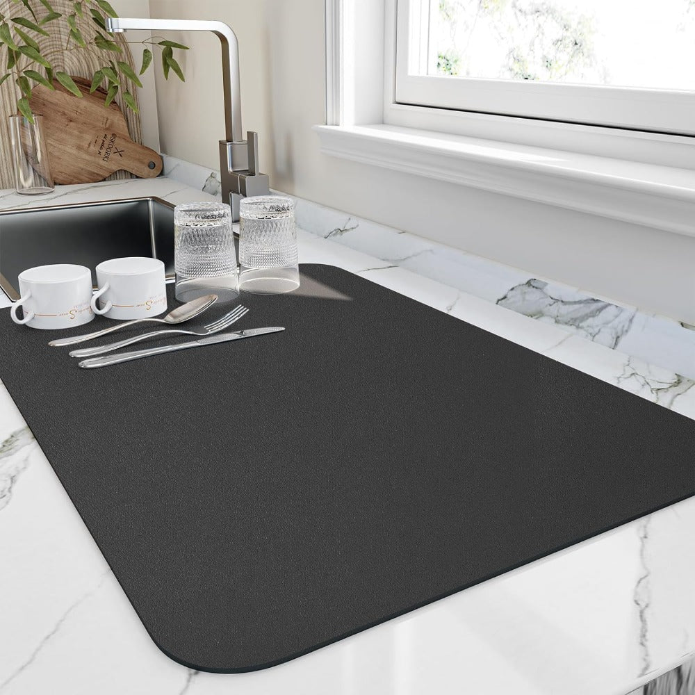 Absorbent Dish Drying Mat for Kitchen Use
